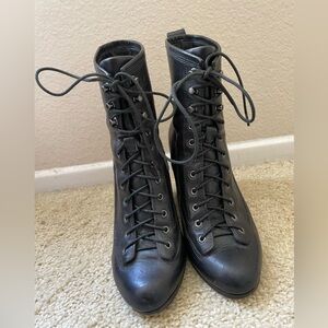 Rag and Bone black lace up ankle booties for a witchy autumnal vibe